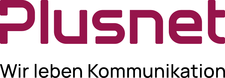 Plusnet Logo für Online-Anwendung - bordeaux